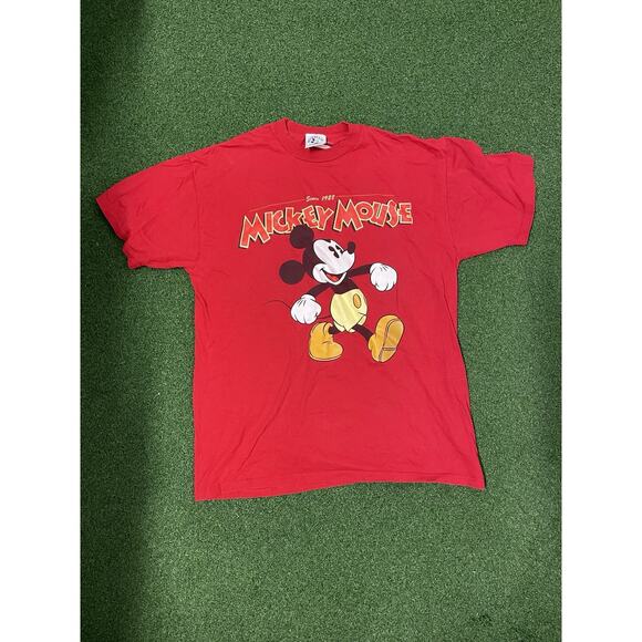 Mickey Mouse Red New Sample T-Shirt w/Yellow Pants Rare from Mickey & Co Vintage - Picture 1 of 7
